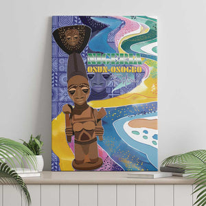 Nigeria Osun-Osogbo Festival Canvas Wall Art Oshun God - Yoruba Pattern - African Pride