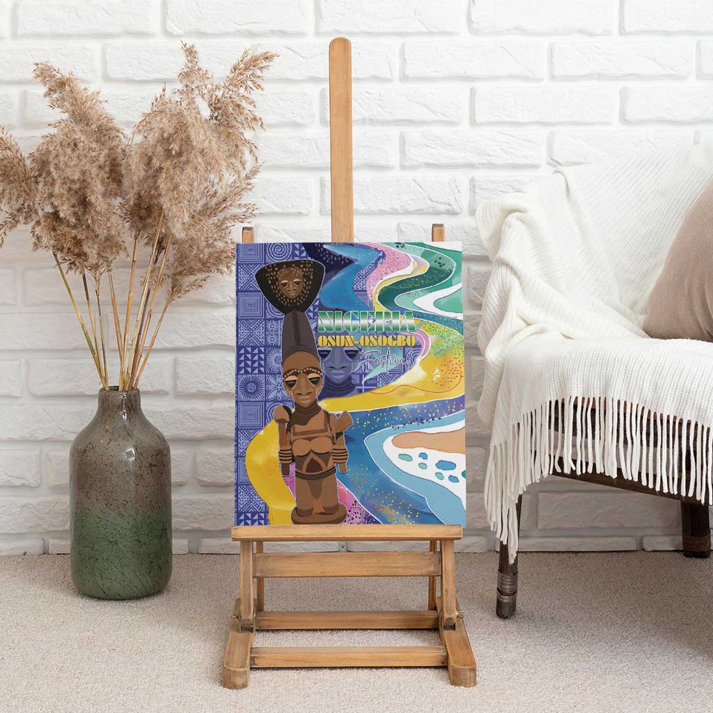 Nigeria Osun-Osogbo Festival Canvas Wall Art Oshun God - Yoruba Pattern - African Pride