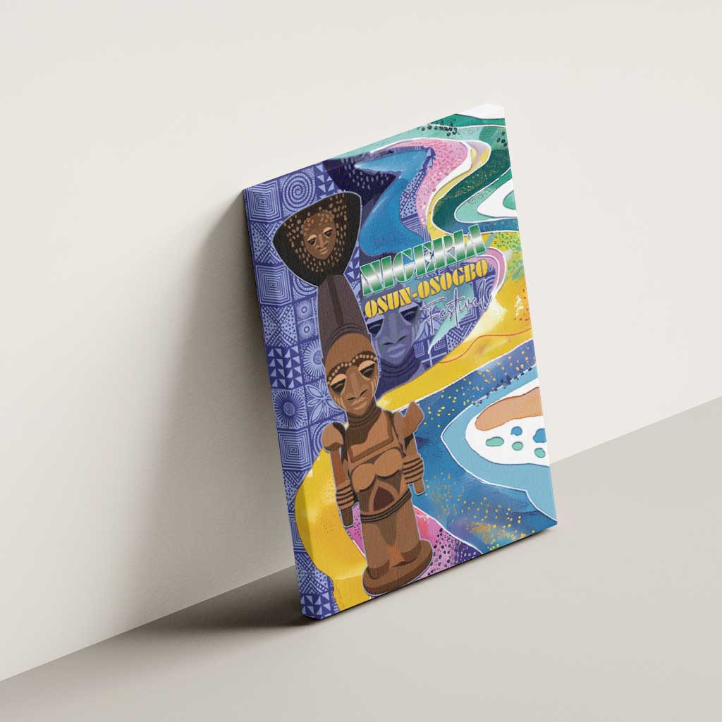 Nigeria Osun-Osogbo Festival Canvas Wall Art Oshun God - Yoruba Pattern - African Pride