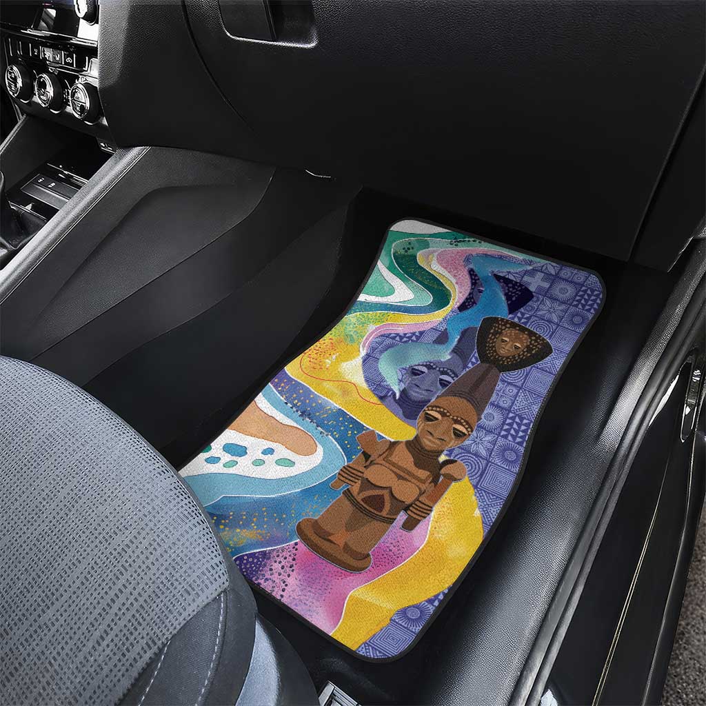 Nigeria Osun-Osogbo Festival Car Mats Oshun God - Yoruba Pattern - African Pride