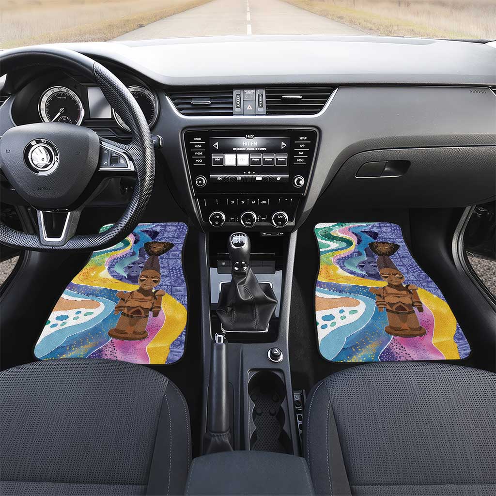 Nigeria Osun-Osogbo Festival Car Mats Oshun God - Yoruba Pattern - African Pride