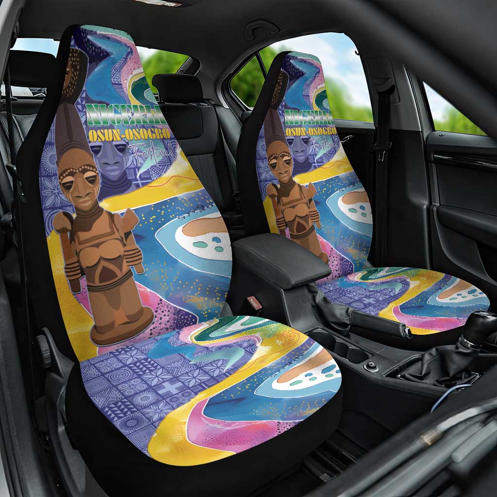 Nigeria Osun-Osogbo Festival Car Seat Cover Oshun God - Yoruba Pattern - African Pride