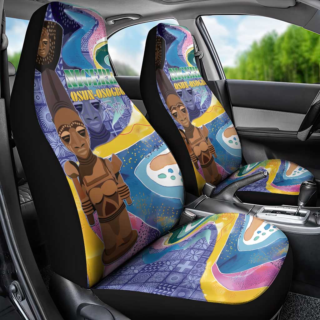 Nigeria Osun-Osogbo Festival Car Seat Cover Oshun God - Yoruba Pattern - African Pride