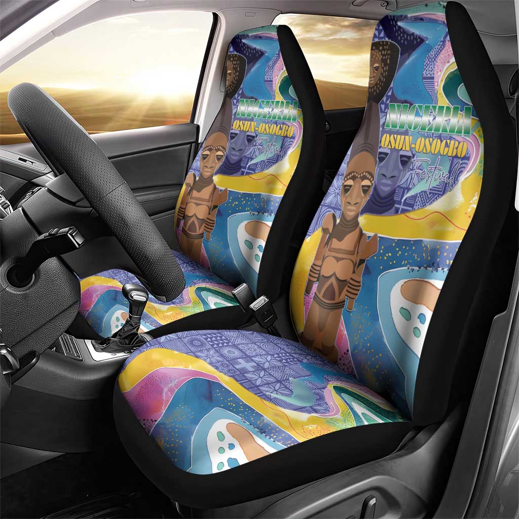 Nigeria Osun-Osogbo Festival Car Seat Cover Oshun God - Yoruba Pattern - African Pride