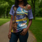 Nigeria Osun-Osogbo Festival Cross Shoulder Shirt Oshun God - Yoruba Pattern