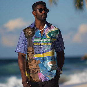 Nigeria Osun-Osogbo Festival Hawaiian Shirt Oshun God - Yoruba Pattern - African Pride