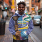 Nigeria Osun-Osogbo Festival Hoodie Oshun God - Yoruba Pattern - African Pride