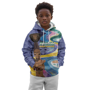 Nigeria Osun-Osogbo Festival Kid Hoodie Oshun God - Yoruba Pattern - African Pride