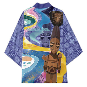 Nigeria Osun-Osogbo Festival Kimono Oshun God - Yoruba Pattern
