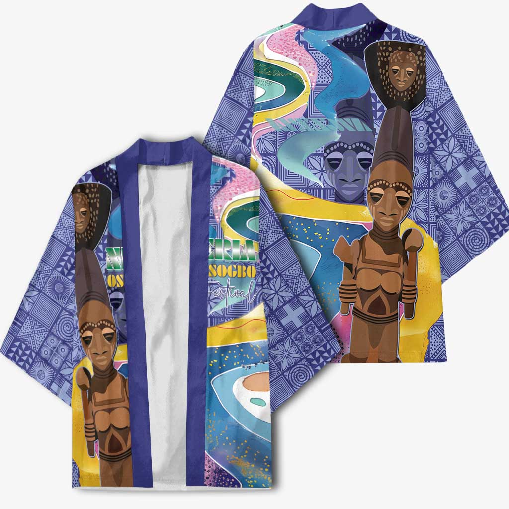 Nigeria Osun-Osogbo Festival Kimono Oshun God - Yoruba Pattern