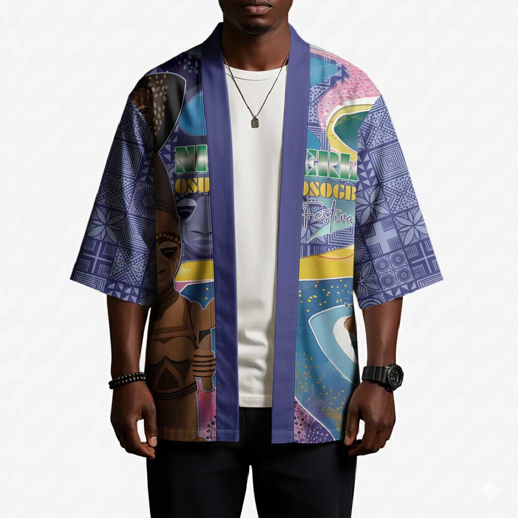 Nigeria Osun-Osogbo Festival Kimono Oshun God - Yoruba Pattern
