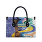Nigeria Osun-Osogbo Festival Leather Bag Oshun God - Yoruba Pattern