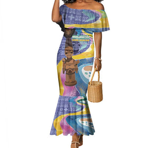 Nigeria Osun-Osogbo Festival Mermaid Dress Oshun God - Yoruba Pattern - African Pride