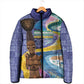 Nigeria Osun-Osogbo Festival Padded Jacket Oshun God - Yoruba Pattern