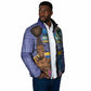 Nigeria Osun-Osogbo Festival Padded Jacket Oshun God - Yoruba Pattern