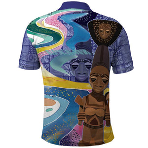 Nigeria Osun-Osogbo Festival Polo Shirt Oshun God - Yoruba Pattern - African Pride
