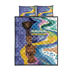Nigeria Osun-Osogbo Festival Quilt Bed Set Oshun God - Yoruba Pattern - African Pride