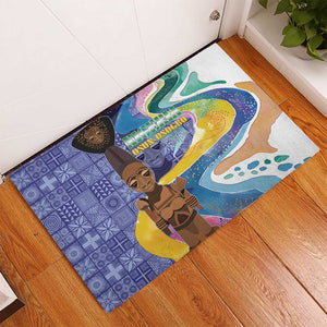 Nigeria Osun-Osogbo Festival Rubber Doormat Oshun God - Yoruba Pattern - African Pride