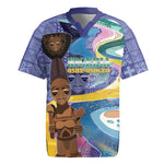 Nigeria Osun-Osogbo Festival Rugby Jersey Oshun God - Yoruba Pattern - African Pride
