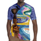 Nigeria Osun-Osogbo Festival Rugby Jersey Oshun God - Yoruba Pattern - African Pride