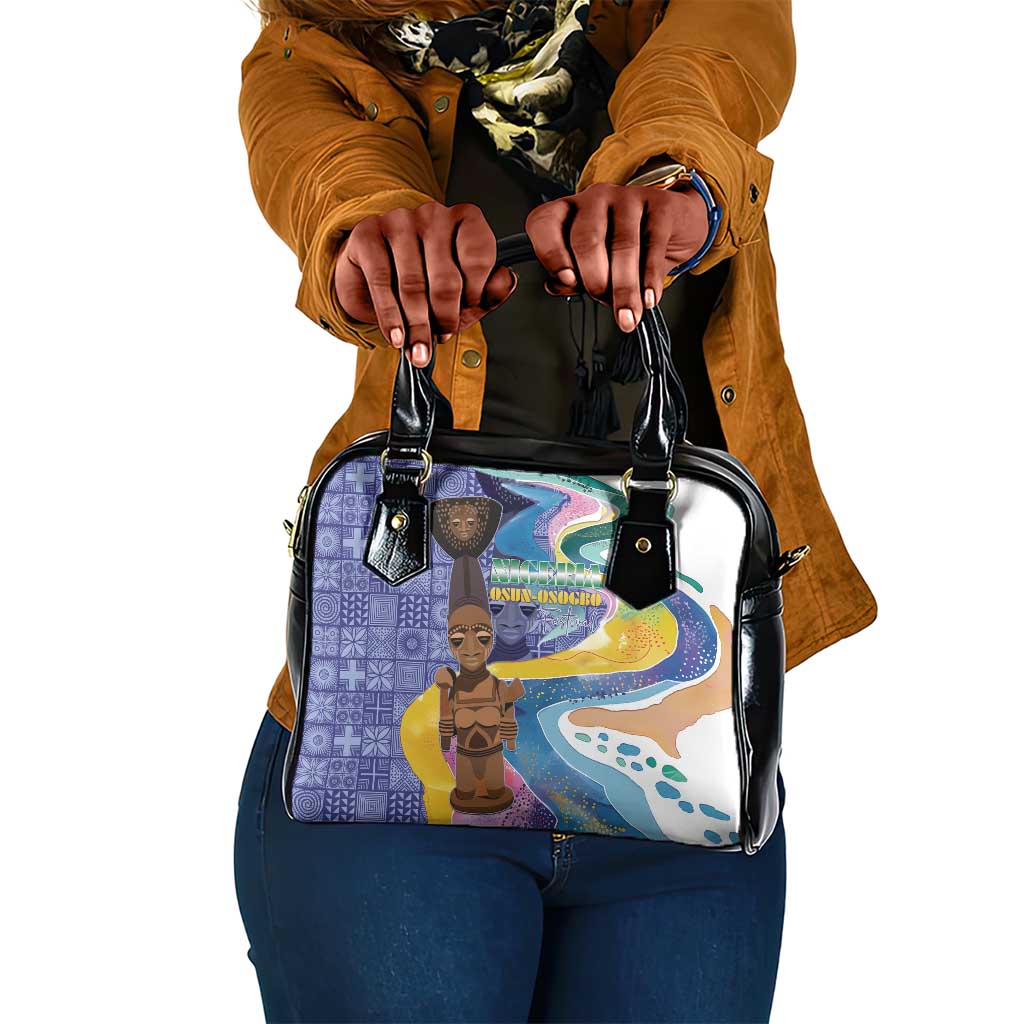 Nigeria Osun-Osogbo Festival Shoulder Handbag Oshun God - Yoruba Pattern - African Pride