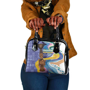Nigeria Osun-Osogbo Festival Shoulder Handbag Oshun God - Yoruba Pattern - African Pride