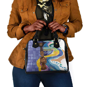 Nigeria Osun-Osogbo Festival Shoulder Handbag Oshun God - Yoruba Pattern - African Pride