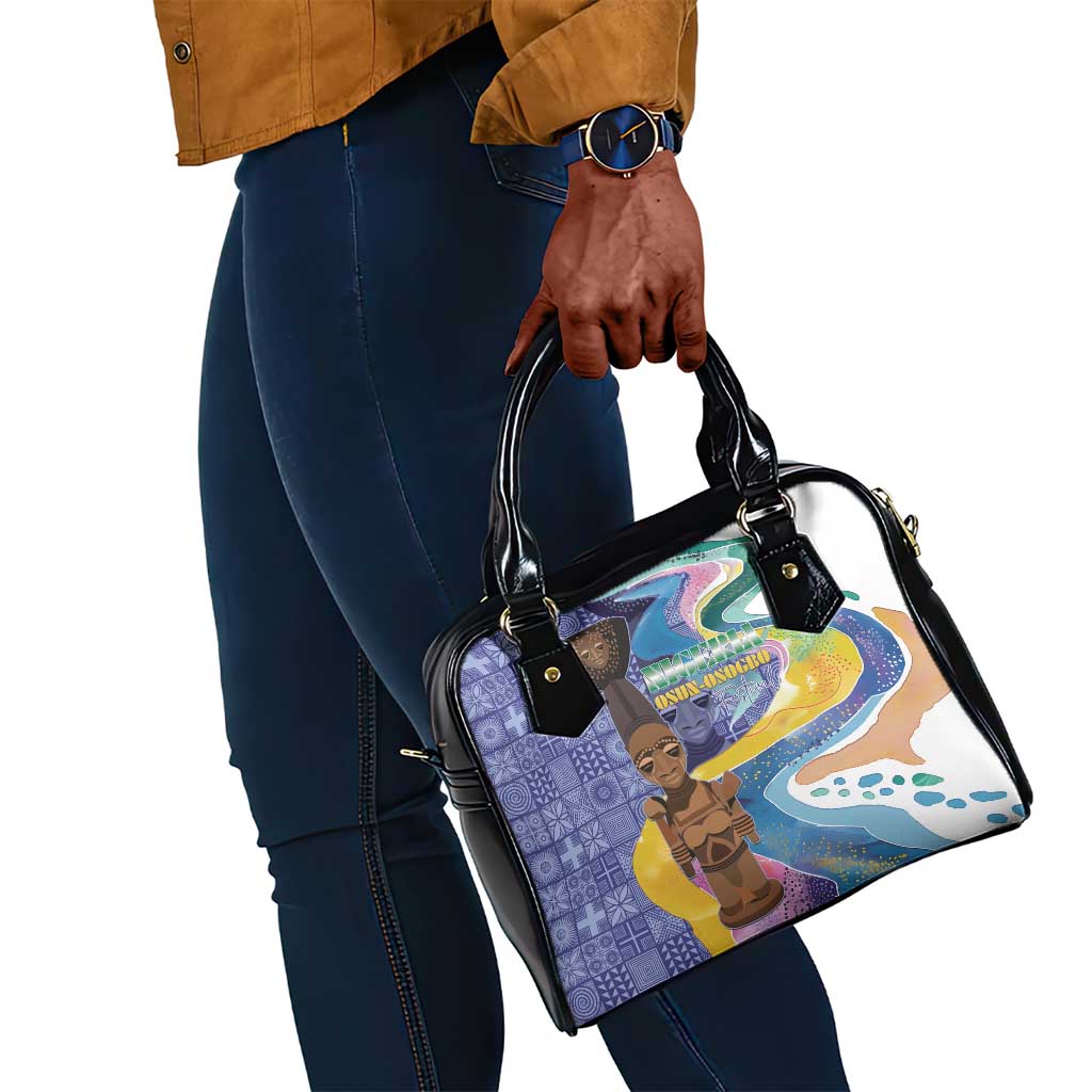 Nigeria Osun-Osogbo Festival Shoulder Handbag Oshun God - Yoruba Pattern - African Pride