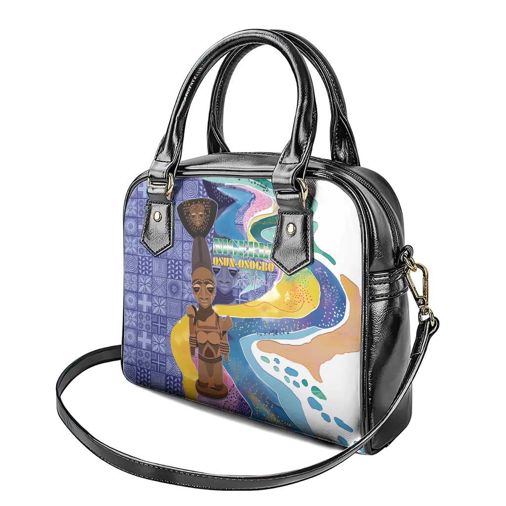 Nigeria Osun-Osogbo Festival Shoulder Handbag Oshun God - Yoruba Pattern - African Pride