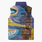 Nigeria Osun-Osogbo Festival Sleeveless Puffer Jacket Oshun God - Yoruba Pattern