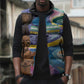 Nigeria Osun-Osogbo Festival Sleeveless Puffer Jacket Oshun God - Yoruba Pattern