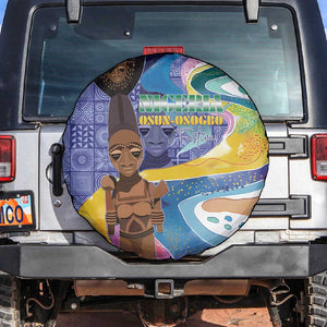 Nigeria Osun-Osogbo Festival Spare Tire Cover Oshun God - Yoruba Pattern - African Pride