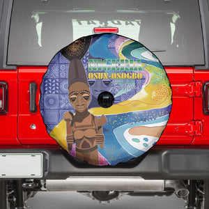 Nigeria Osun-Osogbo Festival Spare Tire Cover Oshun God - Yoruba Pattern - African Pride