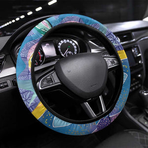 Nigeria Osun-Osogbo Festival Steering Wheel Cover Oshun God - Yoruba Pattern - African Pride