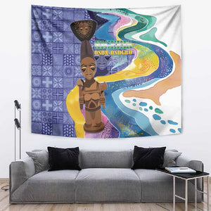 Nigeria Osun-Osogbo Festival Tapestry Oshun God - Yoruba Pattern - African Pride