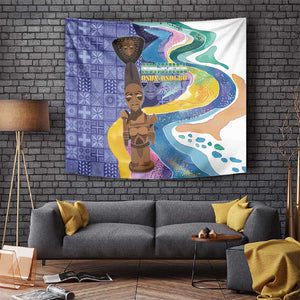 Nigeria Osun-Osogbo Festival Tapestry Oshun God - Yoruba Pattern - African Pride