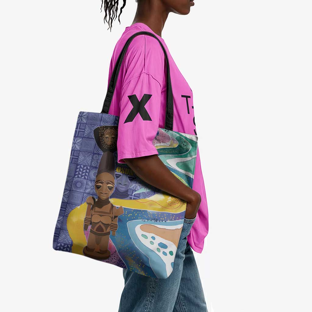 Nigeria Osun-Osogbo Festival Tote Bag Oshun God - Yoruba Pattern