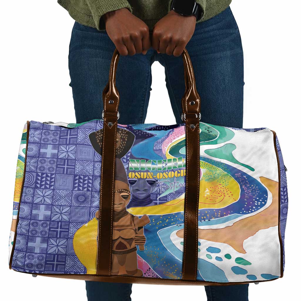 Nigeria Osun-Osogbo Festival Travel Bag Oshun God - Yoruba Pattern