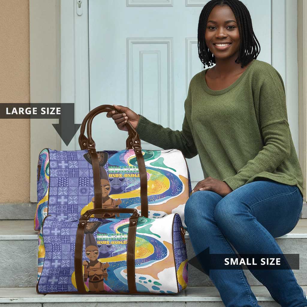 Nigeria Osun-Osogbo Festival Travel Bag Oshun God - Yoruba Pattern