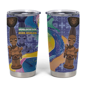 Nigeria Osun-Osogbo Festival Tumbler Cup Oshun God - Yoruba Pattern - African Pride