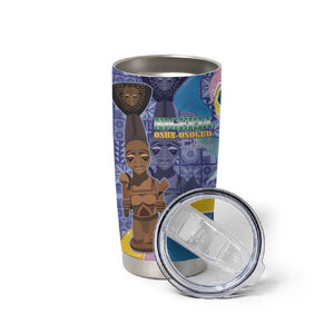 Nigeria Osun-Osogbo Festival Tumbler Cup Oshun God - Yoruba Pattern - African Pride