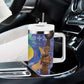 Nigeria Osun-Osogbo Festival Tumbler With Handle Oshun God - Yoruba Pattern - African Pride