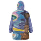Nigeria Osun-Osogbo Festival Wearable Blanket Hoodie Oshun God - Yoruba Pattern - African Pride