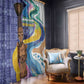Nigeria Osun-Osogbo Festival Window Curtain Oshun God - Yoruba Pattern - African Pride