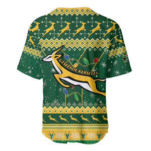 South Africa Christmas Rugby Baseball Jersey Springboks Geseende Kersfees