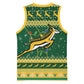 South Africa Christmas Rugby Basketball Jersey Springboks Geseende Kersfees - African Pride