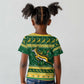 South Africa Christmas Rugby Kid T shirt Springboks Geseende Kersfees