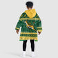 South Africa Christmas Rugby Kid Wearable Blanket Hoodie Springboks Geseende Kersfees