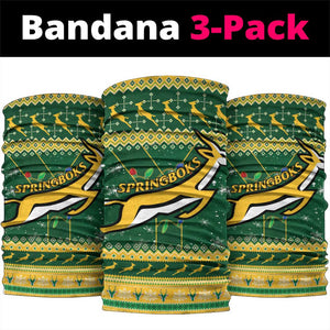 South Africa Christmas Rugby Neck Gaiter Springboks Geseende Kersfees LT15