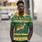 South Africa Christmas Rugby Polo Shirt Springboks Geseende Kersfees